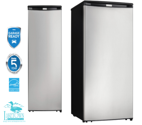 Danby Designer 8.5 cu. ft. Upright Freezer in Stainless Steel
